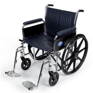 Extra-wide Wheelchair 20 x 18 Legrests Full Arms 1 Each / Each - All