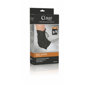 Curad Lace-Up Ankle Splints Black Medium 4 Each / Case - All