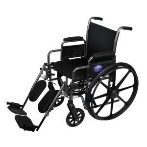 K1 Basic Extra-Wide Wheelchair 20 x 16 Desk Arm Leg-Rests 1 Each / Each - All