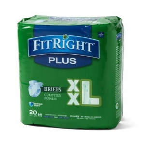 Fitright Plus Briefs XX-Large 60 20 Each / Bag - All