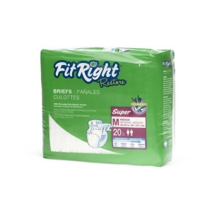 Fitright Restore Extended Wear Briefs XX-Large 60 80 Each / Case - All