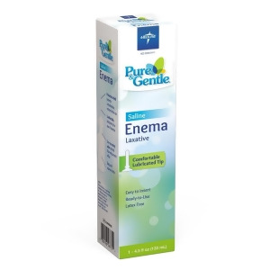 Medline Pure Gentle Disposable Saline Enema 4.5 Oz Individual Packaging 4.5 Oz 24 Each / Case - All