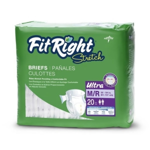 Fitright Stretch Ultra Brief Medium/Regular 32 50 80 Each / Case - All