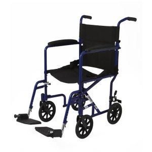 Aluminum Transport Chair with 8 Wheels Blue - All