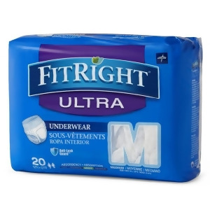 Fitright Ultra Protective Underwear Medium 28 40 80 Each / Case - All