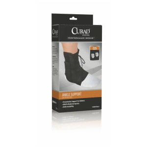 Curad Lace-Up Ankle Splints Black Small 4 Each / Case - All