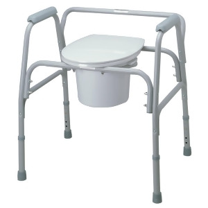 Steel Bariatric Commode Extra Wide 24 650 Lb capacity 1 Each / Each 1 Each - All