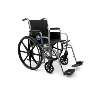 Medline K4 Basic 18 Wheelchair Elevating Legrests Desk Length Arms - All