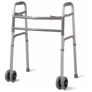 Bariatric Folding Walker with 5 Wheels 1 Each / Case 1 Case - All