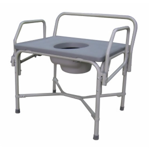 Bariatric Drop-Arm Commode 850 Lb capacity 1 Each / Case 1 Case - All