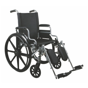 K4 Basic Lightweight Wheelchair 16 Seat Desk Length Arms Swingaway Footplates - All