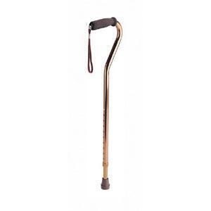 Adjustable Aluminum Cane Off Set Handle with Wrist Strap - All