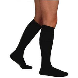 Soft Knee High Full Foot 20-30 Sz 4 Reg Black - All