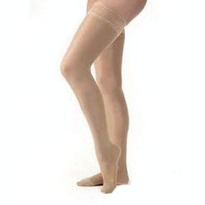 Jobst Ultrasheer 20-30 mmHg Large Natural Thigh High Silicone Lace Strip - All