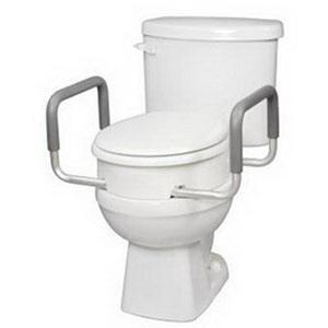 Carex Toilet Seat Elevator With Handles For Standard Round Toilets 1ct - All