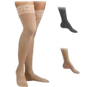 Jobst Ultrasheer 15-20 mmHg Large Natural Thigh High Silicone Dot Band - All
