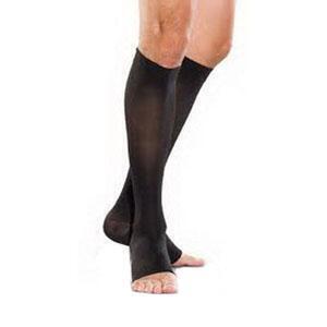 Jobst Ultrasheer 15-20 mmHg Med Black Knee High Open Toe - All