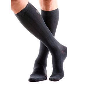 Jobst forMen Casual 15-20 mmHg Large Black Knee High - All