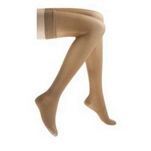 Jobst Ultrasheer 15-20 mmHg Large Suntan Thigh High Silicone Lace Strip - All