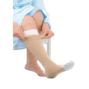 Jobst Ulcercare Medium Beige Knee High Open Toe No Zipper - All