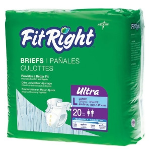 Medline FitRight Ultra Briefs Medium 20 count - All