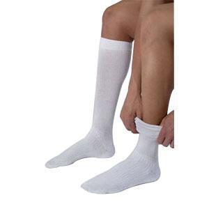 Jobst ActiveWear Knee High Socks Moderate Compression Closed Toe Cool White Medium 1 Pair - All