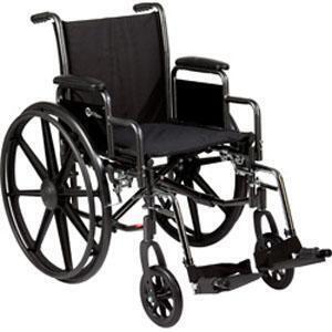 Roscoe K3-Lite Wheelchair 16 Seat with Swing Away Footrests - All