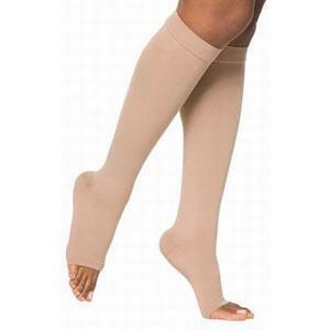 Knee High 30-40 Regular Open Toe Size 3 Beige - All