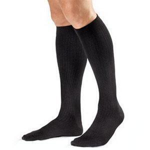 Jobst Medical LegWear For Men Knee High Socks 15-20 mmHg Black Small 1 Pair - All