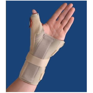 Thermoskin Carpal Tunnel Brace with Thumb Spica Left X-Large Beige - All