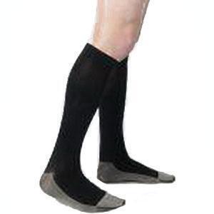 Knee High Ribbed 20-30 Reg Full Foot Sz 4 Black - All