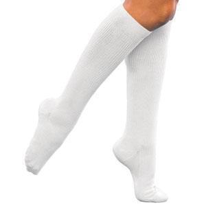 Cotton Series Calf 20-30 mmHg Medium Short Women's Closed Toe White - All