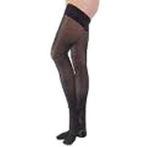 Jobst Ultrasheer 30-40 mmHg Large Black Thigh High Silicone Lace Strip - All