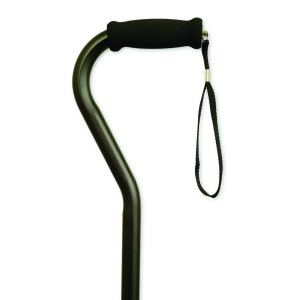 Offset Handle Cane Black - All