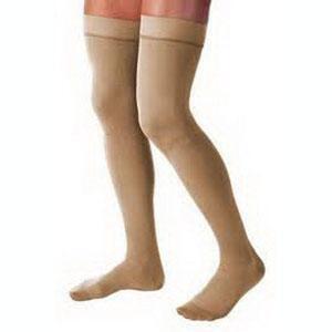 Jobst Opaque 30-40 mmHg Xl Natural Thigh High Silicone Dot Open Toe Band - All
