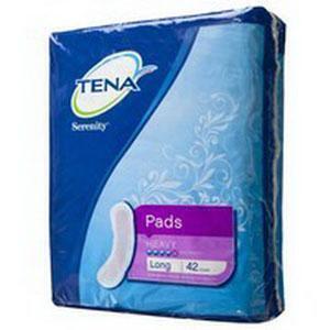 Tena Heavy Absorbency Long Light Pads 42 count Pack of 3 - All