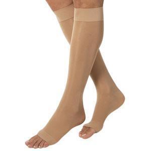 Sheer Fashion Calf 15-20mmHg Size C Open Toe Suntan - All