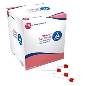 Dynarex Oral Swabsticks 250/Pack Flavored w/Dentrifice 250/Pack - All