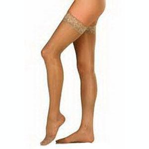 Jobst Ultrasheer 15-20 mmHg Small Natural Thigh High Silicone Lace Strip - All