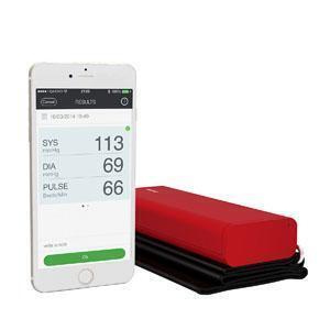 Qardioarm Wireless Blood Pressure Monitor for iOS and Android Lightning Red - All