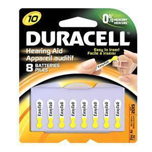 Duracell Da10B8Zm Hearing Aid Batteries Size 10 8 Ea/Pack 6 Pack - All