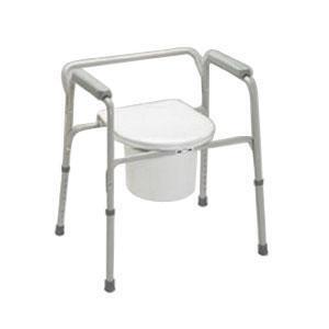 Ez-care Aluminum Commode Weight Capacity 250 lbs. - All