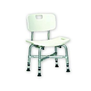 Bariatric Bath Chair with Back 16-1/2 to 20-1/2 H x 20 W x 12 D Seat Dimension - All
