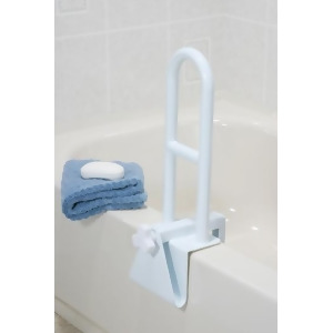 Drive Medical Non-Adjustable Height Clamp On Tub Rail White 1 each - All