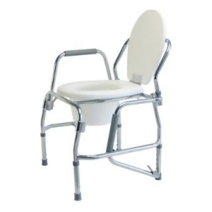 Lumex Platinum Collection Steel 3-in-1 Padded Drop Padded Drop Arm Commode - All