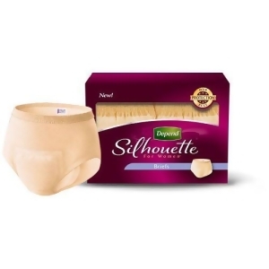Depend Silhouette Briefs for Women Small/Med 12 Each - All