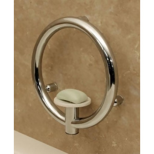 Invisia Collection Soap Dish Integrated Support Rail Brushed Stainless Steel - All