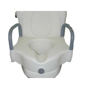 Locking Raised Toilet Seat with Padded Armrests Item Number 132-7774Bx - All