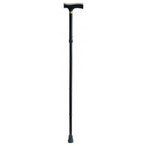 Lumex 5950A-4 Folding Cane Standard Grip Black Pack of 4 - All