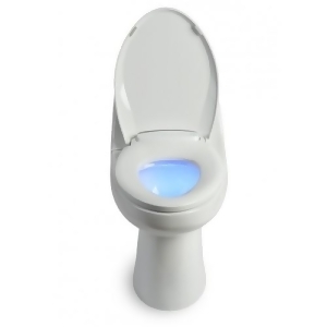 Brondell L60-rw LumaWarm Heated Nightlight Round Toilet Seat White - All